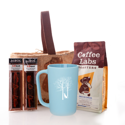 2023 Gift Bag Bundle - Coffee, 14oz Ceramic Mug, Chocolate Bar